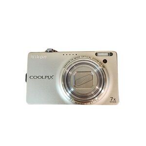 Nikon Coolpix S6000 Digital Camera Silver Working Condition Unknown For Parts